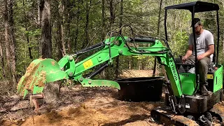 We got the Smallest Excavator on Amazon and did a HUGE job!!!