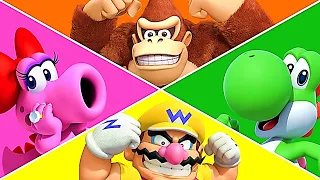Mario Party Superstars - Free For All Minigames - Birdo vs Yoshi vs Wario vs Donkey Kong #28