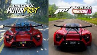 The Crew Motorfest vs Forza Horizon 5 - Zenvo TSR-S Sound Comparison