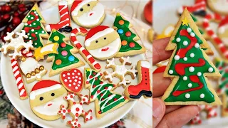 RECEITA DE BISCOITOS NATALINOS DECORADOS | MASSA QUE DERRETE NA BOCA