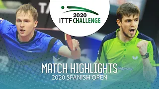 Benedikt Duda vs Kirill Gerassimenko | 2020 ITTF Spanish Open Highlights (Final)