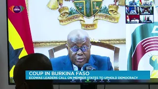 Coup in Burkina Faso: ECOWAS leaders call on member states to uphold democracy