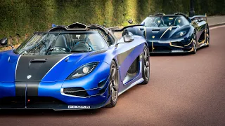 CHASING Koenigsegg Convoy through London!! One:1 x Agera RS Naraya