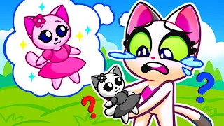 I’ve Lost My Pretty Color Song 😱 Color Challenge Stories for Kids by Purr-Purr 😻