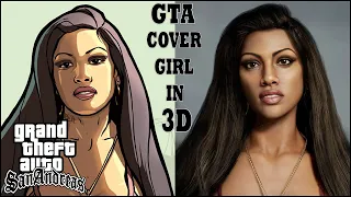 3D Model of GTA San Andreas Cover Girl (Real Time) - Next Gen Graphics