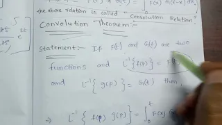 Convolution Theorem ||statement and proof ||