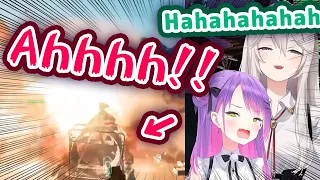 Towa Still Can't Drive, Explodes In Hovercraft, Botan Laughs 【ENG Sub/Hololive】