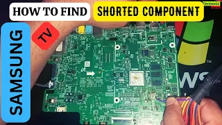 How to Find a Short Component in Samsung Led Tv Main Board using Computer Power Supply