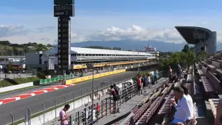 View from Grandstand J at 2016 Spanish F1 Grand Prix