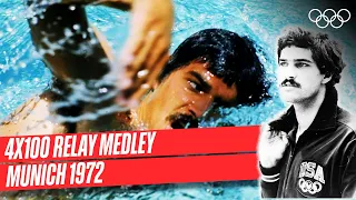 Mark Spitz wins 7TH GOLD in 4x100m medley relay! 🏊🏼‍♂️ | Munich 1972