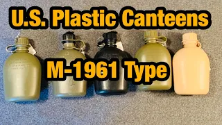 U S Military M 1961 plastic canteens