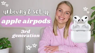 Apple Airpods 3rd Generation | beginner's unboxing and how to set up *asmr*