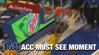 Pitt's Jamarius Burton Finishes Wild Sequence With A Slam | ACC Must See Moment