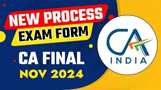 Live Demo:- How to Fill CA Final Nov 2024 Exam Form | How to Fill CA Exam Form Nov 2024 | ICAI Exam