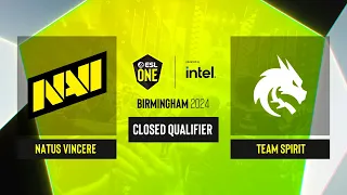 Dota2 - Natus Vincere vs Team Spirit - Game 1 - ESL One Birmingham 2024 - CQ - EEU