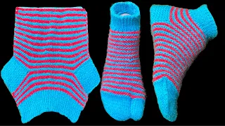 Thumb socks [Ankle Length] is different style ❤️❤️ नए डिज़ाइन की अंगूठे वाली जुराब बनाए ।