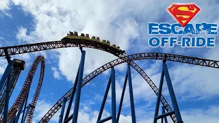 Superman Escape Off-Ride Footage, Warner Bros. Movie World Intamin Accelerator | Non-Copyright