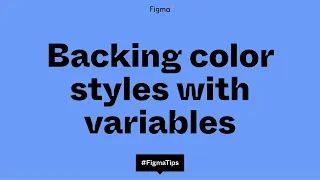 Backing color styles with variables