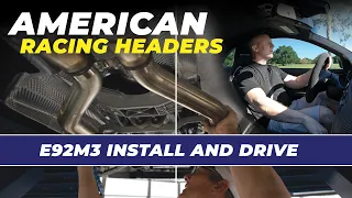 BMW E92 M3 American Racing Headers Install and Drive