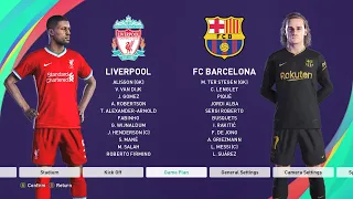 PES 2021 Gameplay : Liverpool VS Barcelona (4-1) Professional Level