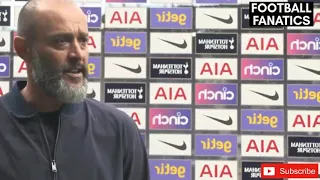 Spurs vs Manchester City 1-0 | Nuno Espirito santo post match Interview 🔥