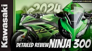 2024 Kawasaki Ninja 300 Review🔥| Budget Kawasaki Bike✅| Vhroom Vhroom