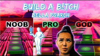 Bella Poarch - Build a B*tch (Build Up Emote) - Noob vs Pro vs God (Fortnite Music Blocks) map code!