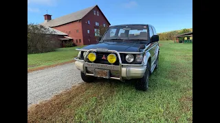 1993 Mitsubishi Pajero diesel Turbo Intercooler 4d56 walk around and cold start. For Sale