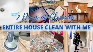 🧹 WHOLE HOUSE CLEAN WITH ME (2022) 2 DAYS OF CLEANING MOTIVATION