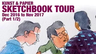 Kunst & Papier Sketchbook Tour Part 1 (Dec 2016 - Nov 2017)