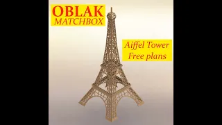 Matchsticks model - DIY - Eiffel tower