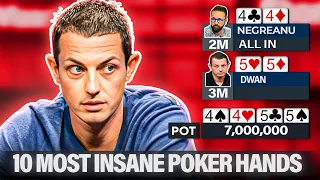 INSANE Poker Hands That You MUST See! Compilation