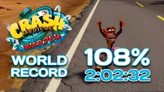 (WR) Crash Bandicoot 3 NST - 108% Speedrun (2:02:32)