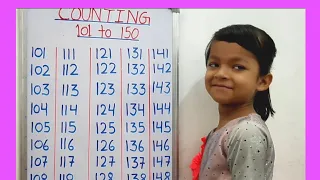 Counting 101 to 150। 101 to 150 counting in English। ginti video 101 se 150 Tak।