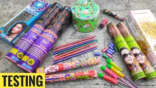 Testing new and different types of Diwali firecrackers 2019 ||CY