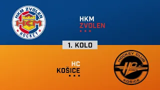 1.kolo HKM Zvolen - HC Košice HIGHLIGHTS