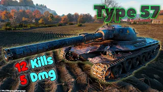 Type 57 - 12 Frags 5K Damage, Master by player BUMBAS510