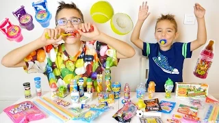 DÉGUSTATION DE BONBONS BIZARRES EN FAMILLE !