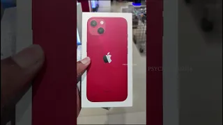 Iphone 13 Product Red Unboxing ❤️ #shorts  #trending