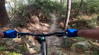 Troll trail, Santos mountain bike trails, Ocala, Florida. Full run, GoPro chase cam.