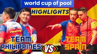 The Philippines vs Spain - World Cup of Pool 2023 (HIGHLIGHTS)