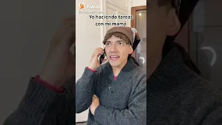 yo haciendo tareas con mí mamá