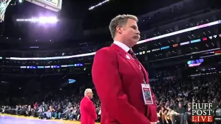 Will Ferrell Poses As Security Guard At NBA Game