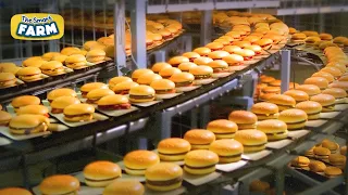 The BIGGEST Hamburger Production Line That Will Leave You Speechless | Mega Burger Factory