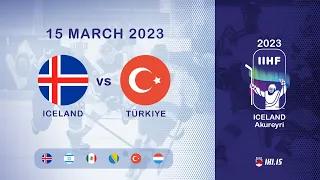 ISL vs TUR (#9) | 2023 IIHF Ice Hockey U18 WC Division III, Group A | Akureyri Iceland