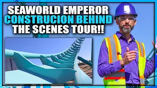 Emperor BEHIND THE SCENES CONSTRUCTION TOUR at SeaWorld San Diego’s NEW Roller Coaster