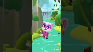 May super Tom Angela 👀😲🛩️🚀✈️🙈🙀 talking Tom hero dash (game Anbroid iOS) #games #hero