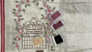 Part 15 French Garden / Gate / #roxysjournalofstitchery #slowstitch