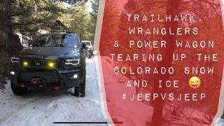 Pennsylvania Gulch Off Road in the Snow | Jeep Grand Cherokee Trailhawk WK2 climbing a Snow ridge!