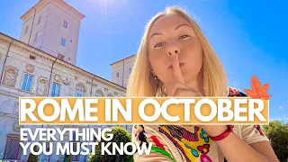 WHAT TO DO IN ROME IN OCTOBER - MUST - WATCH Before You Visit Rome! I Italy Travel